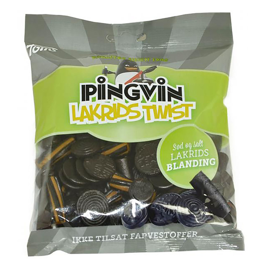 Pingvin Lakridstwist - 275 gram