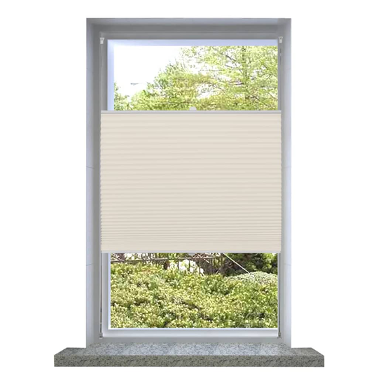 vidaXL Plisségardin 50x100 cm creme