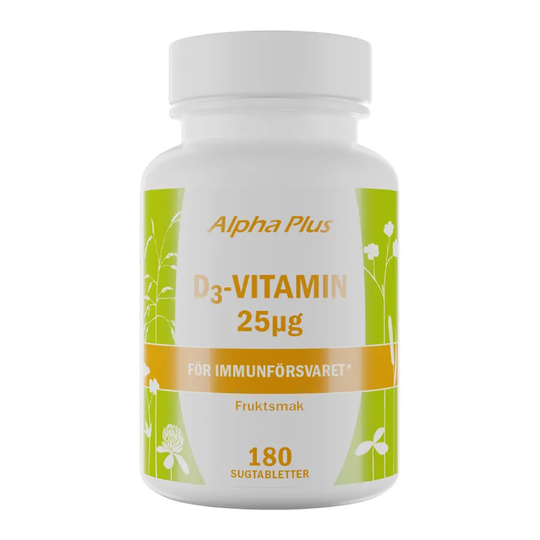 Alpha Plus D3-Vitamin 25μg, 180 tabletter