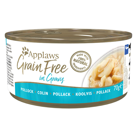 Ekonomipack: Applaws Grainfree in Gravy 24 x 70 g - Pollack