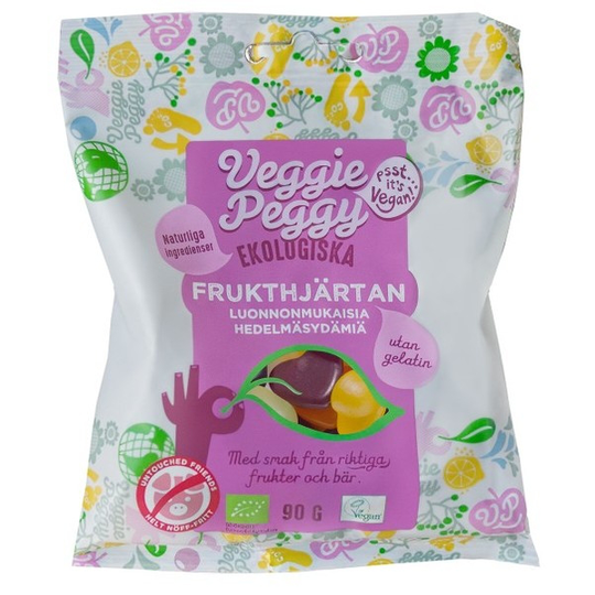 Veggie Peggy Frukthjärtan 90 g