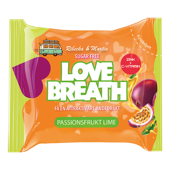 Love Breath Sugtabletter - Passionsfrukt Lime
