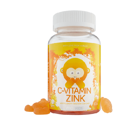 Monkids C-vitamin & Zink 60 tuggtabletter