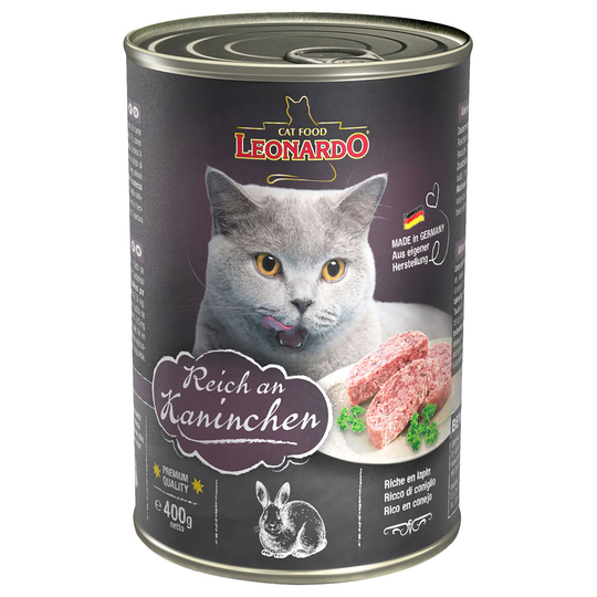 Ekonomipack: Leonardo All Meat 24 x 400 g - Rich in Rabbit