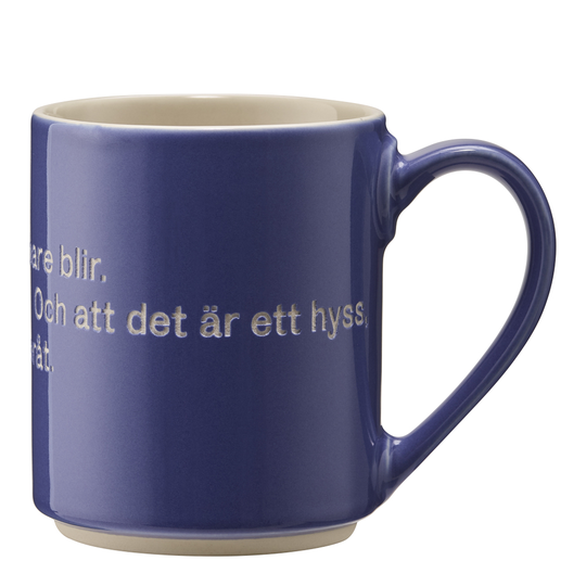 Design House Stockholm - Astrid Lindgren Mugg Blå Hyss hittar man inte på