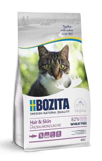 Bozita Hair Skin Wheat Free Salmon 400g