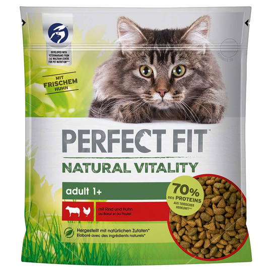 Perfect Fit Natural Vitality Adult 1+ Nötkött & kyckling - 650 g