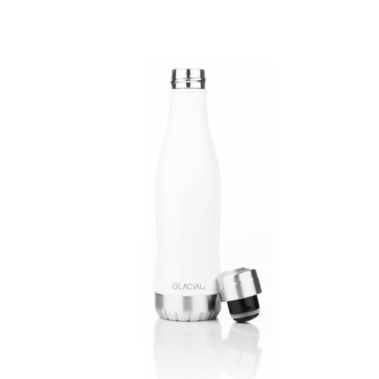 GLACIAL Matte White Flaska 400 ml