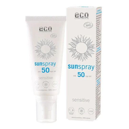 Eco Cosmetics Solspray Sensitive SPF 50, 100 ml ekologisk