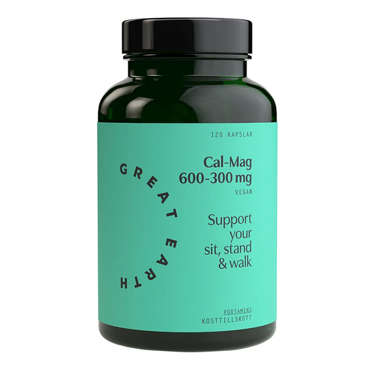 Great Earth Cal-Mag 600/300 mg, 120 kapslar
