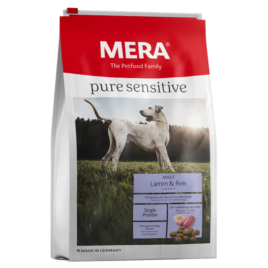 MERA pure sensitive Adult Lamm & ris - 12,5 kg