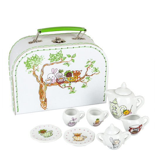 Dacapo Silver - Brokiga-figurer Mini Te-servis