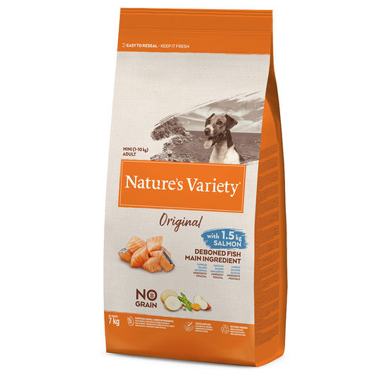 Nature's Variety Original No Grain Mini Adult Salmon - 7 kg