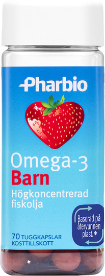 Pharbio Omega-3 Barn Kapsel 70st