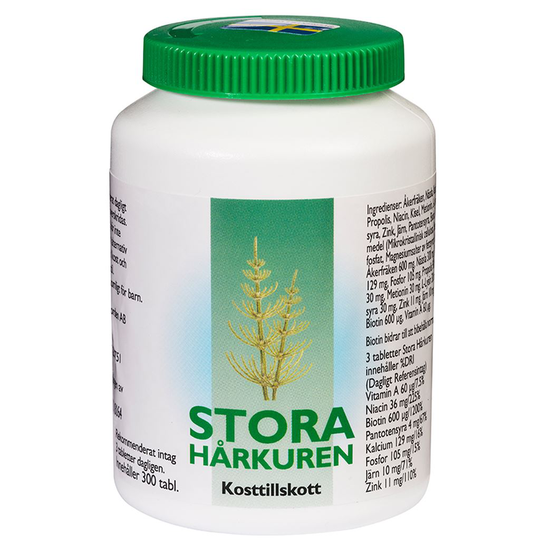 Biomedica Stora Hårkuren 300 tabletter