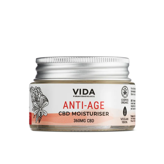 Pura Vida CBD Anti Age Moisturiser, 30ml ekologisk