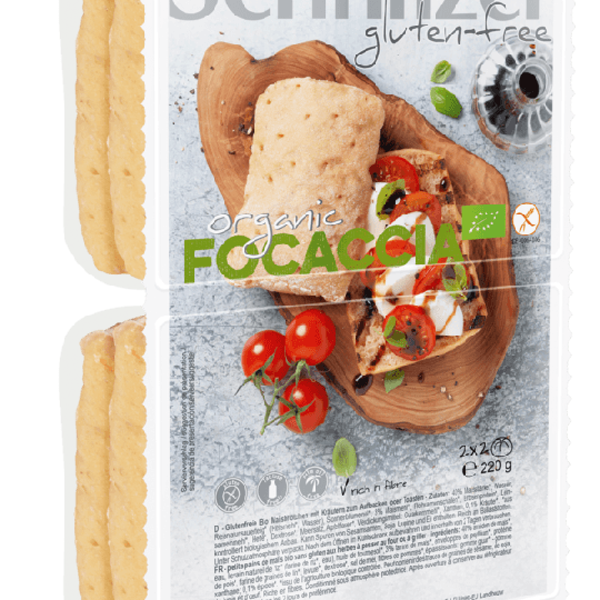 Schnitzer Glutenfri Ekologisk Foccacia 4x55 g