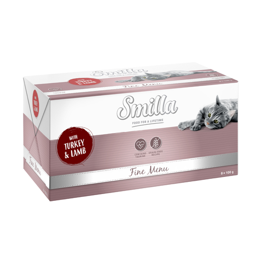Ekonomipack: Smilla Fine Menu 24 x 100 g Kalkon & lamm
