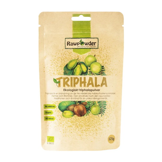 Rawpowder Triphala, 125g pulver ekologisk
