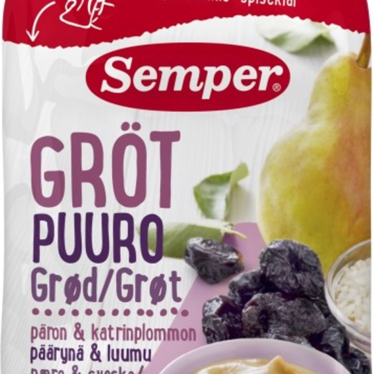Semper Ätklar Gröt Päron & Katrinplommon 120 g