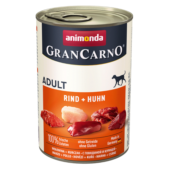 Animonda GranCarno Original Adult 6 x 400 g - Nötkött & kyckling