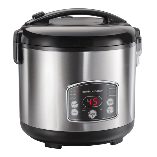 Hamilton Beach - Digital Simplicity Riskokare/Ångkokare 4,75 L Rostfri