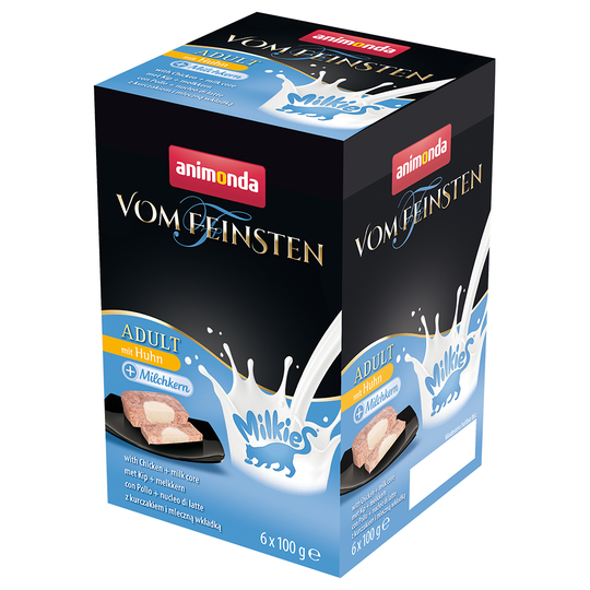 Animonda Vom Feinsten Adult Milkies 6 x 100 g - Kyckling & mjölk