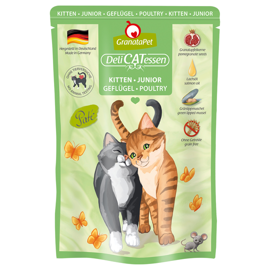 GranataPet DeliCatessen Pouch 6 x 85 g - Kitten Fågel