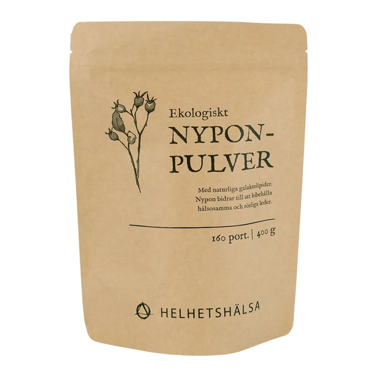 Helhetshälsa Nyponpulver 160 portioner, 400g ekologisk
