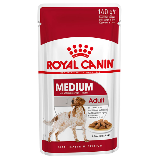 Royal Canin Medium Adult i sås - 10 x 140 g