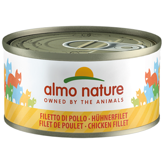 20 + 4 på köpet! 24 x 70 g Almo Nature - Kycklingfilé