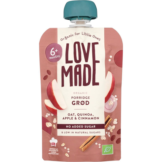 LoveMade Grōt Havre, Quinoa, Äpple & Kanel 100 g