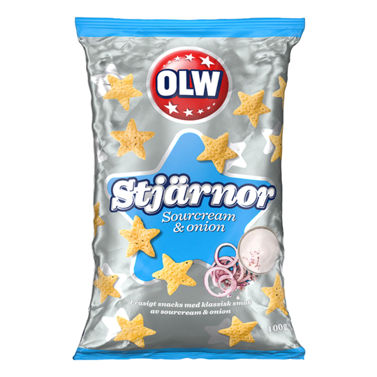 Stjärnor Sourcream & Onion - 100 gram