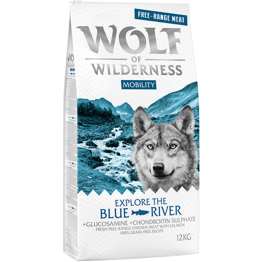 Wolf of Wilderness Explore The Blue River Mobility - Free Range Chicken & Salmon - 5 x 1 kg