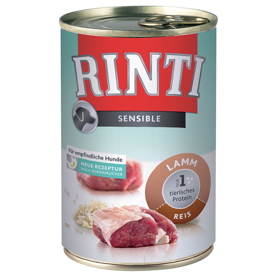 RINTI Sensible 6 x 400 g - Lamm & ris