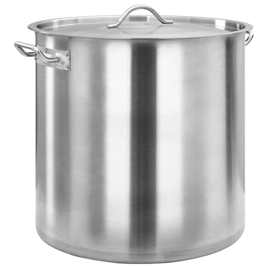vidaXL Gryta 71 L 45x45 cm rostfritt stål