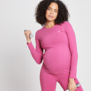 MP Women's Power Maternity Long Sleeve Top - Sangria/röd - XXS