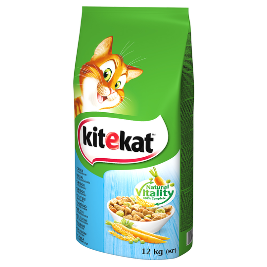 Kitekat Adult Fish & Vegetables - Ekonomipack: 2 x 12 kg