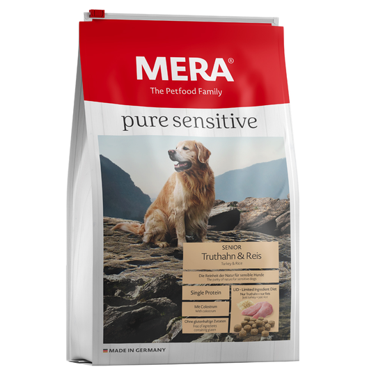 MERA pure sensitive Senior Kalkon & ris - 12,5 kg