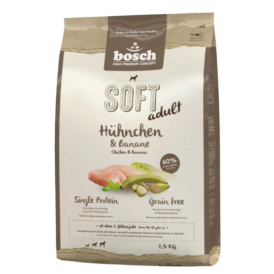 bosch Soft Kyckling & banan - 2,5 kg