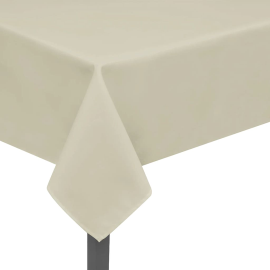 vidaXL Bordsduk 5 st gräddvit 220x130 cm