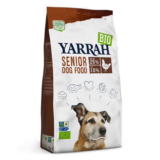 Yarrah Organic Senior med ekologisk kyckling - 10 kg