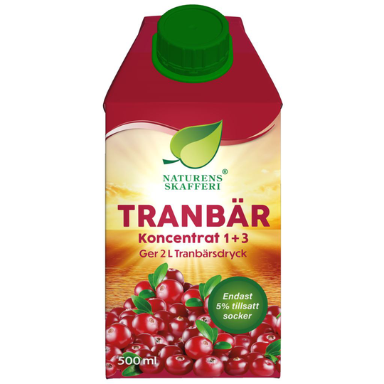 Naturens Skafferi Tranbär Koncentrat 1+3 500 ml