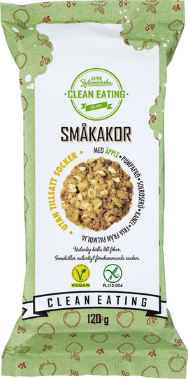 Clean Eating Småkakor Äpple 120 g