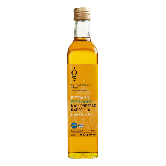 Gunnarshögs Gård Extra Fin Kallpressad Rapsolja, 500 ml ekologisk