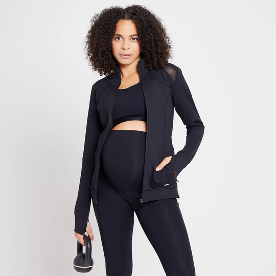 MP Women's Power Maternity Jacket - Svart - XXL