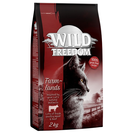 Ekonomipack: 3 x 2 kg Wild Freedom torrfoder - Farmlands - Beef