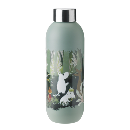 Stelton - Mumin Keep Cool Dricksflaska 75 cl Dusty Green