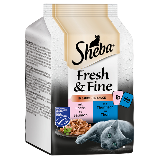Sheba Fresh & Fine 6 x 50 g - Fiskvariationer