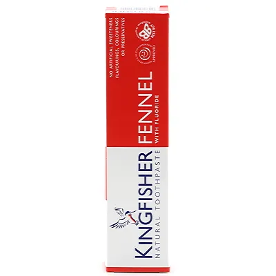 Kingfisher Natural Toothpaste Fennel with Fluoride, 100ml